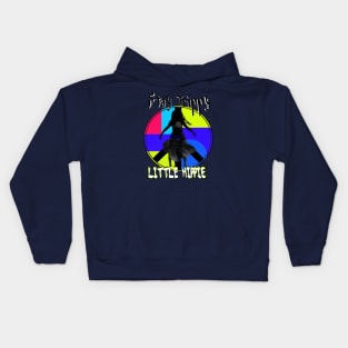 Stay trippy little hippie - Psychedelic and colorful design Kids Hoodie